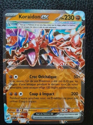Carte pokemon koraidon ex - carte,