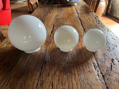 Luminaire globes opaline - 3,
