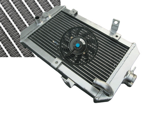 Aluminum radiator fan pour - radiator+fan, atv