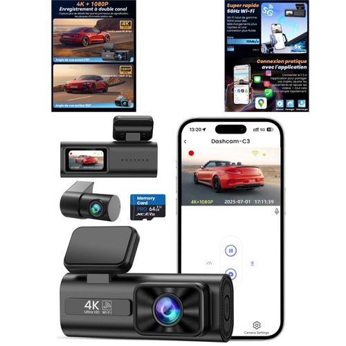 Dashcam voiture avant - dashcam,