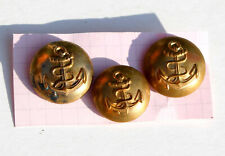 3 BUTTON MILITARY UNIFORM NAVAL OFFICER NAVAL ARMY SECOND EMPIRE D:18.20mm