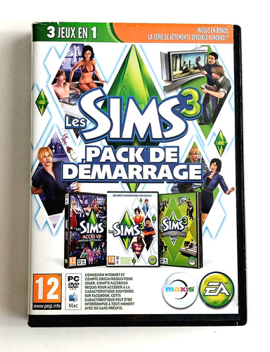 Les sims pack démarrage - les,