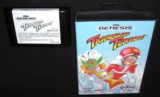 Trampoline Terror (Sega Genesis, 1990) Cart & Box, Near Mint