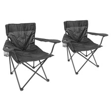 2x Noir Mat/Noir Chaise de