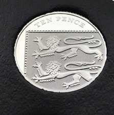 Pièce De 10 Pence Argentée Preuve Écu 2008