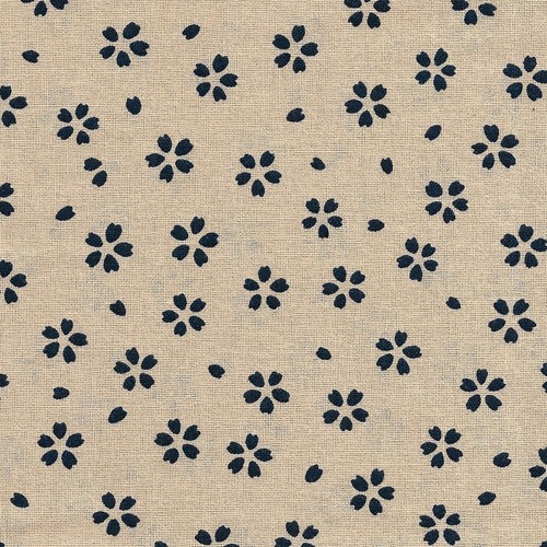 Tissu japonais sakura fleurs - tissu,
