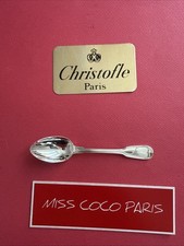 CUILLÈRE CAFÉ CHRISTOFLE FRANCE CHINON 13.5CM METAL ARGENTE TRÈS BEL ETAT.
