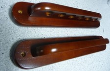 Porte queue billard portes queues mural 6 trous acajou