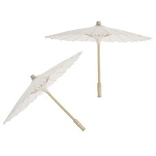 4 Pcs Parapluie Blanc Papier