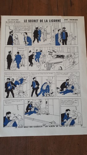 Pages tintin en noir - tintin,