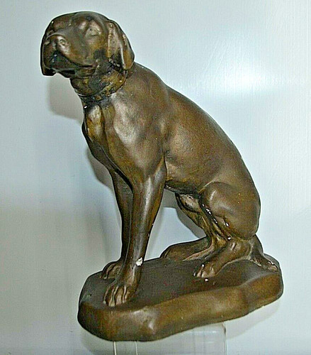 Ancienne statue chien - statue,