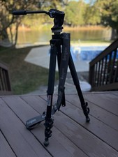 Manfrotto Tripod 351MVB2w/ 700RC2 Fluid Video Head & Half Ball Mount, Excellent