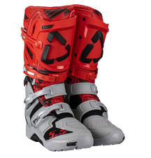 NEW Leatt 5.5 FlexLock JW22 Motocross MX Enduro Off-Road Boots Gray/Red All Size