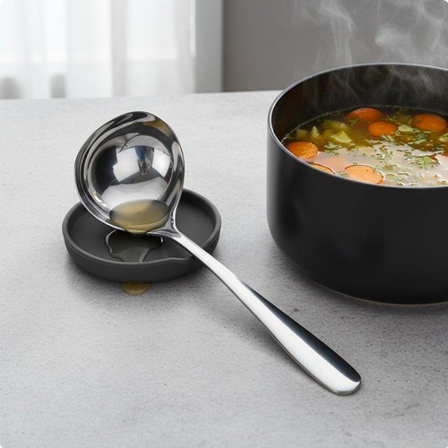Louche soupe acier - louche,