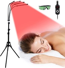 Lampe de luminothérapie rouge, luminothérapie infrarouge avec support, rouge ...