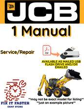 JCB 3CX BACKHOE LOADER SERVICE REPAIR SHOP MANUAL PDF USB