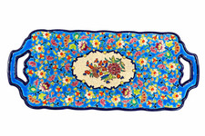 Plat à cake Longwy émaux