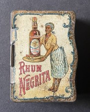 Boîte  allumettes en Tôle/boîte Pyrogène/Rhum/Bordeaux/ vin/litho