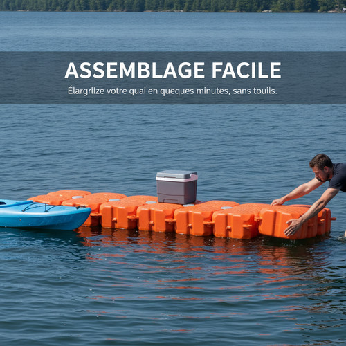 Plateforme flottante modulaire - plateforme,