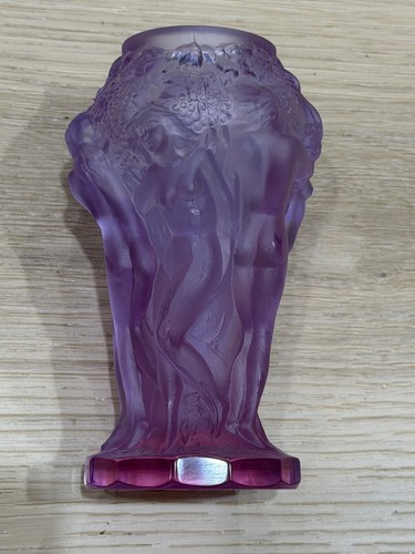 Lalique vase bacchantes - lalique,