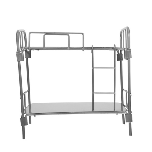 Durable silver metal dollhouse - silver,