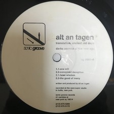 Vinyle EP Alt an Tagen Dark secrets Sonic Groove 1996 Techno Minimal Abe Duque