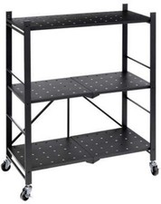 ETAGERE PLIANTE EN METAL NOIR