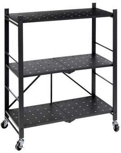 Etagere pliante metal noir - pliante, en