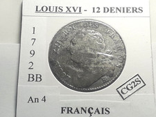 Louis XVI 12 Deniers 1792 BB