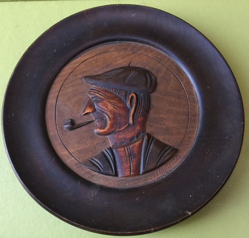 Assiette basque bois homme - bois,