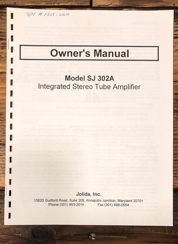 Jolida 302a sj302a tube - jolida,