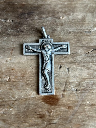 Pendentif croix christ vintage - pendentif,