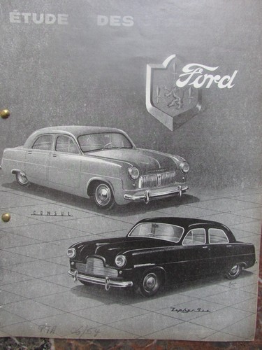 Ford consul zéphyr étude - ford,