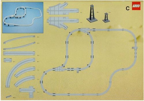 Lego train rails - 9v, chemin