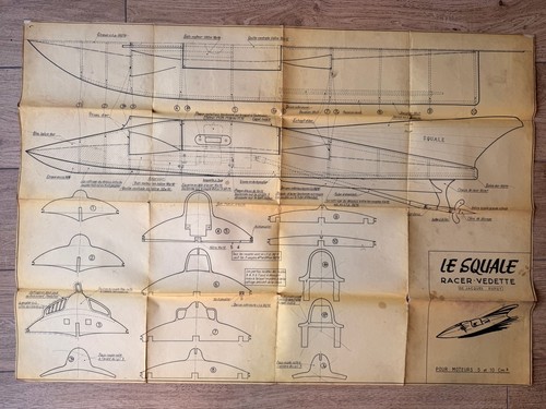 Plan modélisme bateau - modélisme, ancien