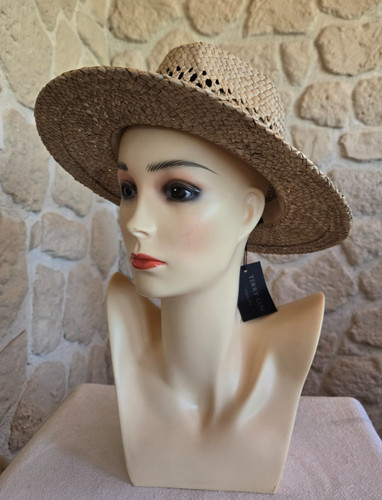 Chapeau paille avec - paille, ruban