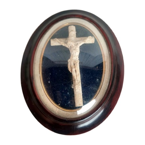 Ancien cadre ovale verre - cadre,