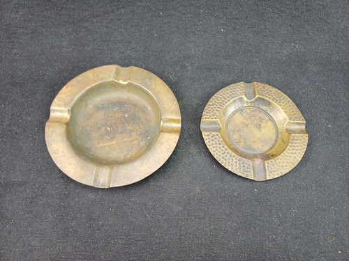 Lot cendrier laiton vintage - lot,