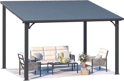 Pergola aluminium toit - , rigide