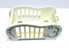 Playmobil White & Blue Baby Bed 