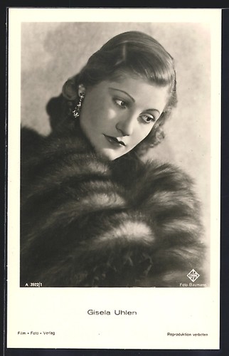 Carte postale actrice gisela - carte,