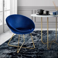Chaise salon bleu - chaise, en