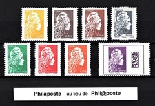 2022 Série N° 5248 A à 5254