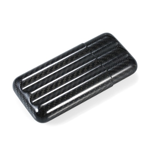 Black carbon fiber cigar - fiber, 3-cigar