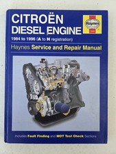 Citroen Diesel Engine 1.7 & 1.9 XUD Haynes Manual 1984 to 1996 Visa C15 Van BX