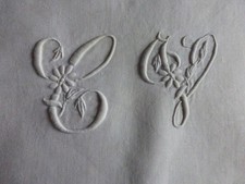 LONG SERVICE DE TABLE DAMASSE