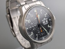 Fortis Flieger 597.10.141 Chronograph Automatic Men's Watch Valjoux 7750 SS