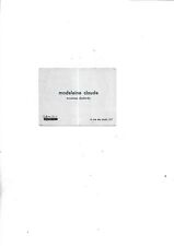 circa 1950. Business Card. Brothel. Brothel. Mad. Claude; Michel Simon. RRR