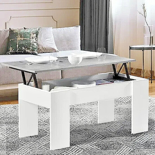 Table basse plateau relevable