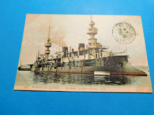 Carte postale card MARINE NATIONALE GUERRE BATEAU cuirassé LE BRUIX LL 1907